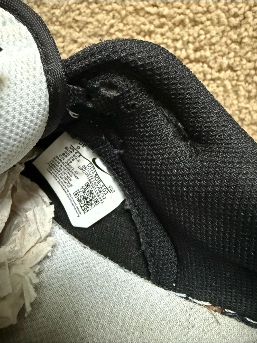 Nike Black and White Low-Top Sneakers